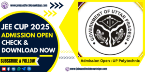 JEECUP 2025 Admission Open