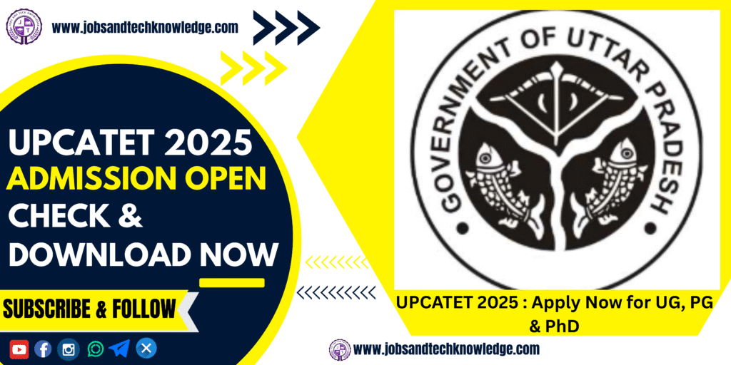 UPCATET 2025 Admission Alert