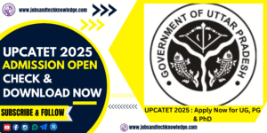 UPCATET 2025 Admission Alert
