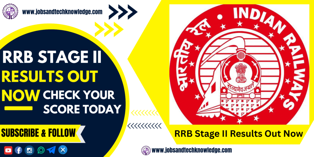 RRB Stage II Results Out Now